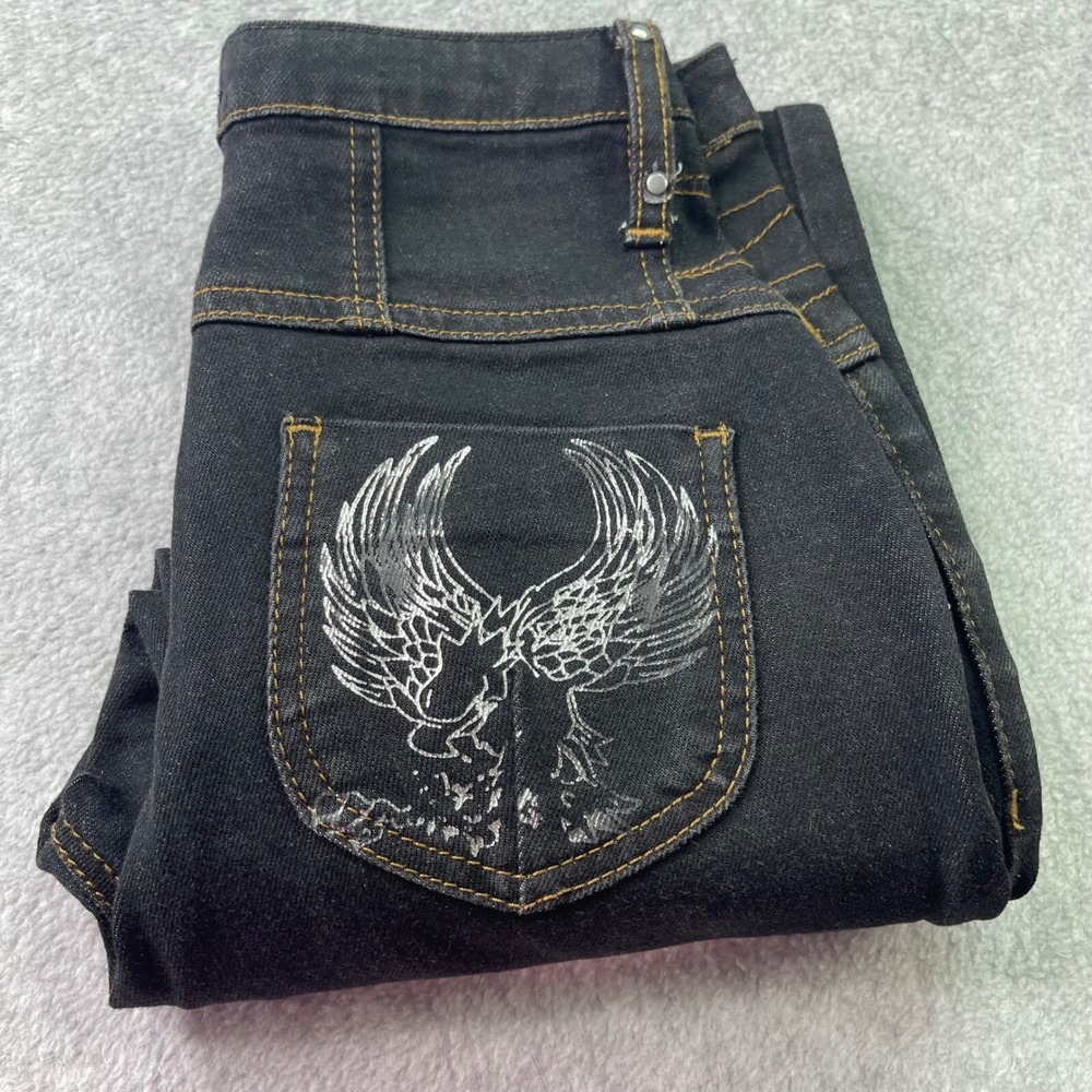 VTG C'N'C Costume National High‎ Waist V-Cut Jeans 24 Dark Wash Western Y2K